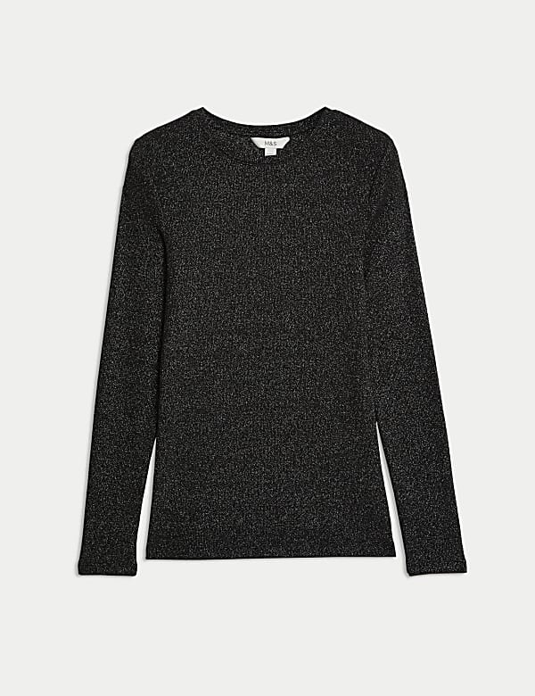 Cotton Rich Sparkly Regular Fit Top - JE