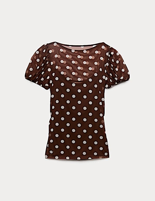 Eng anliegendes Netzoberteil mit Punktmuster - AT