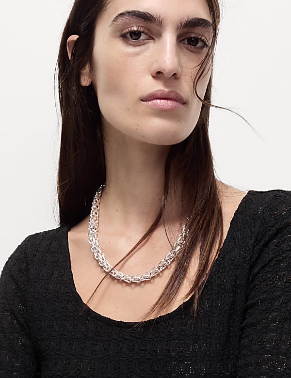 Textured Scoop Neck Top