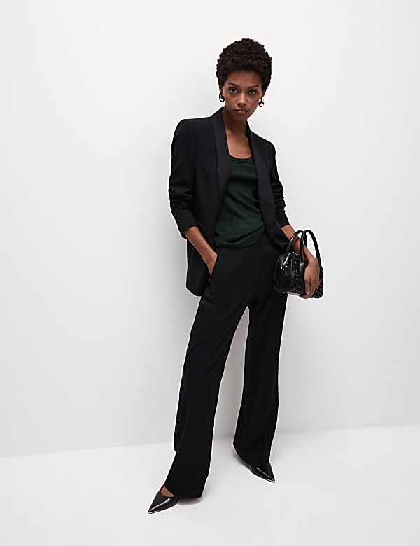 Cotton Rich Sparkly Ribbed Vest - AT