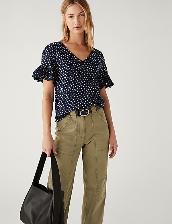 Pure Cotton Printed Top