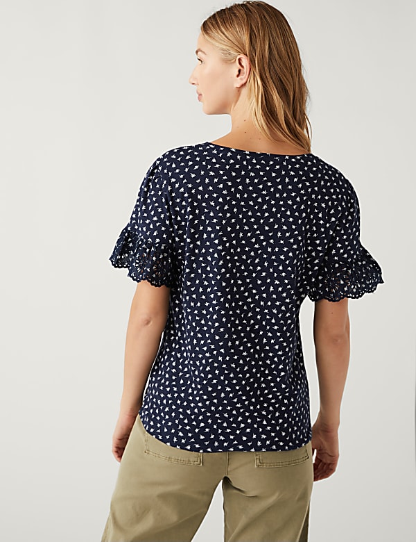 Pure Cotton Printed Top