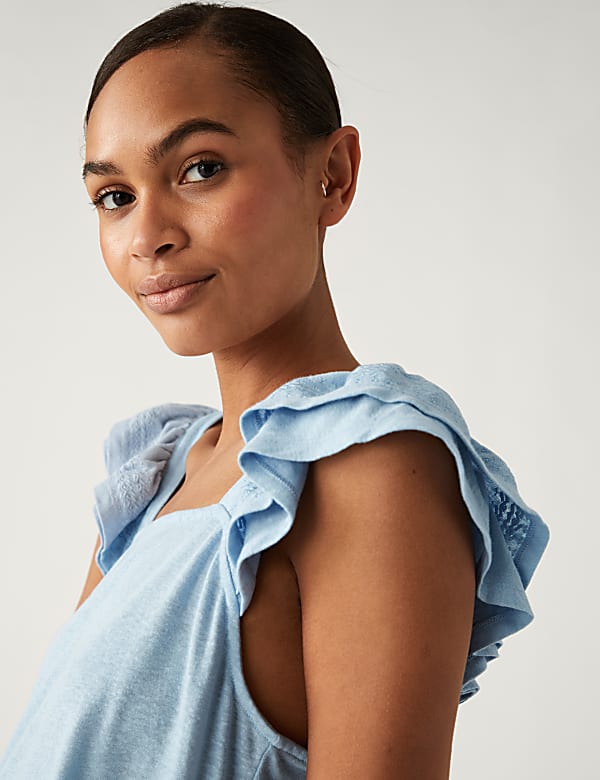 Linen Rich Vest Top