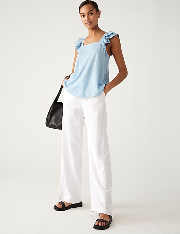 Linen Rich Vest Top