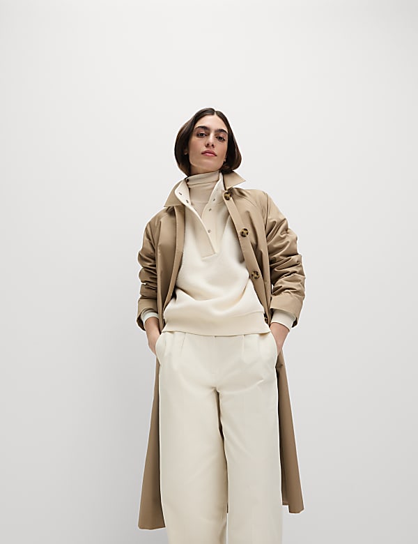 Textured Funnel Neck Sweatshirt - US