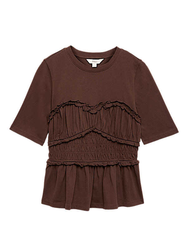 Pure Cotton Ruffle Top