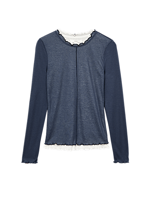 Double Layer Lettuce Hem Top