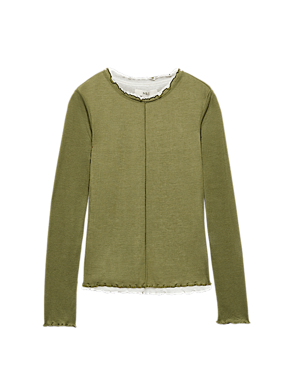 Double Layer Lettuce Hem Top