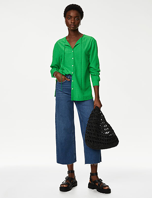 Modal Rich Longline Blouse