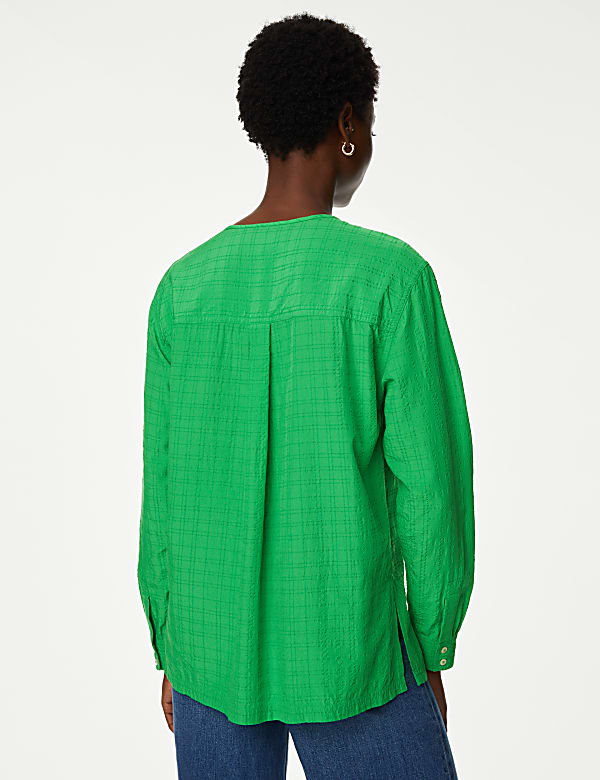 Modal Rich Longline Blouse
