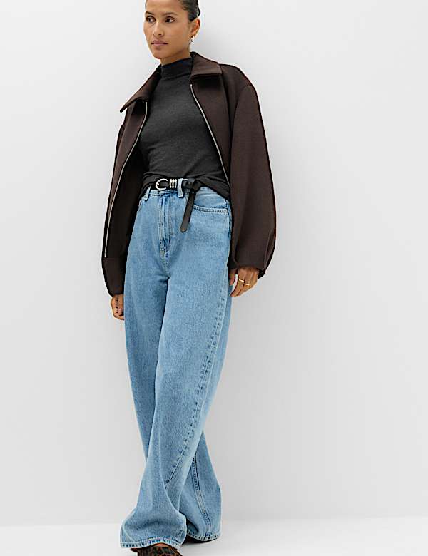 Cosy High Neck Half Sleeve T-Shirt - UA