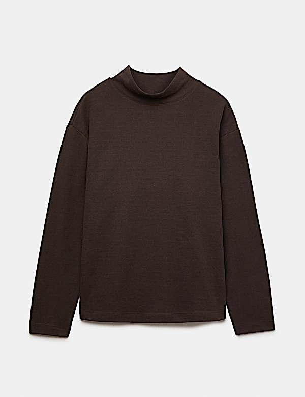 Cotton Rich Cosy Funnel Neck Top - SK