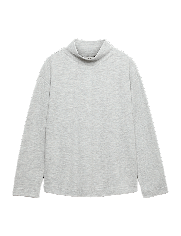 Cotton Rich Cosy Funnel Neck Top