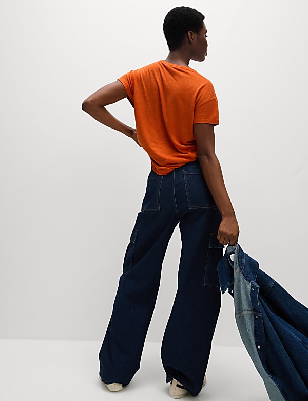 Linen Blend T-Shirt - JP