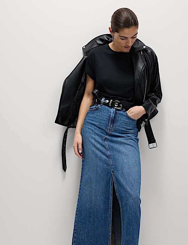 T-shirt από σύμμεικτο λινό - GR