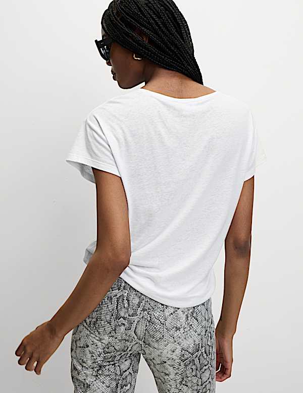 Linen Blend T-Shirt - IT