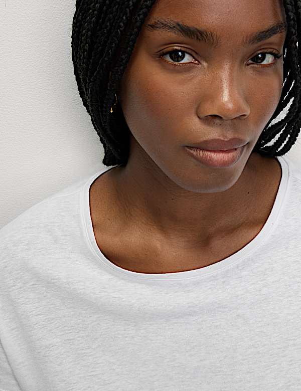 Linen Blend T-Shirt - IT