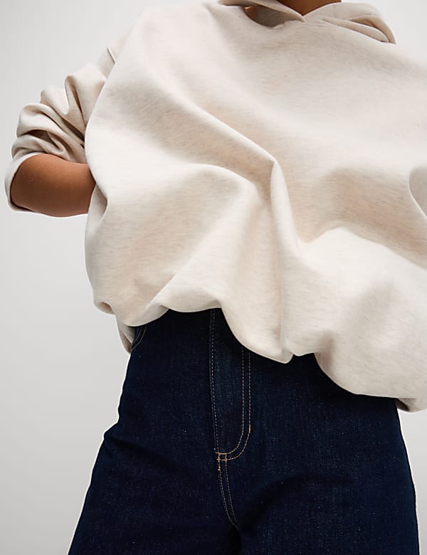 Cotton Rich Bubble Hem Hoodie - AU
