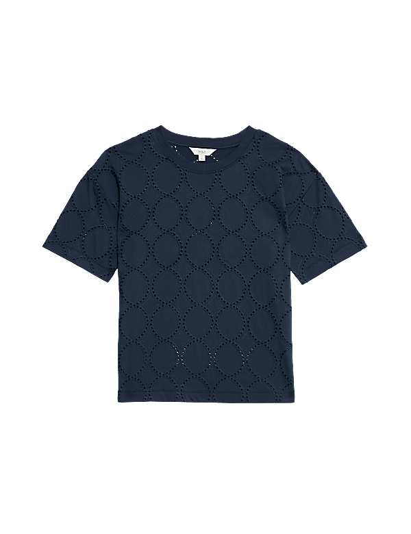 Cotton Rich Broderie T-Shirt