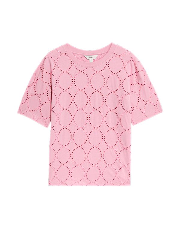 Cotton Rich Broderie T-Shirt
