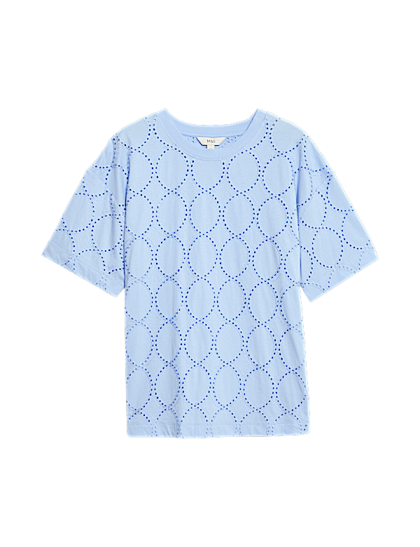Cotton Rich Broderie T-Shirt