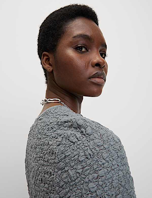 Cotton Rich Textured Top