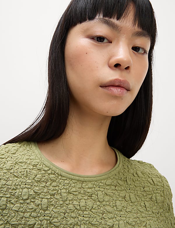 Cotton Rich Textured Top