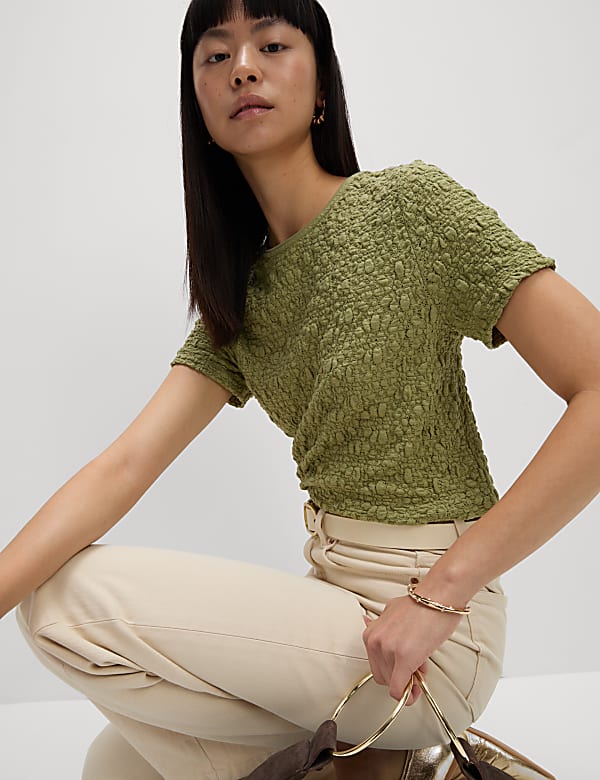 Cotton Rich Textured Top