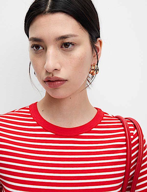 Cotton Rich Striped T-Shirt