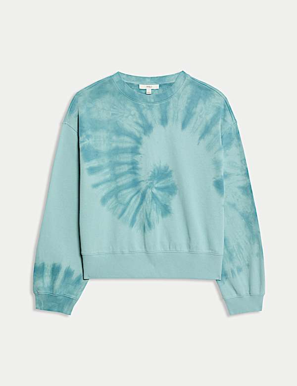 Pure Cotton Ombre Cropped Sweat-shirt - FR