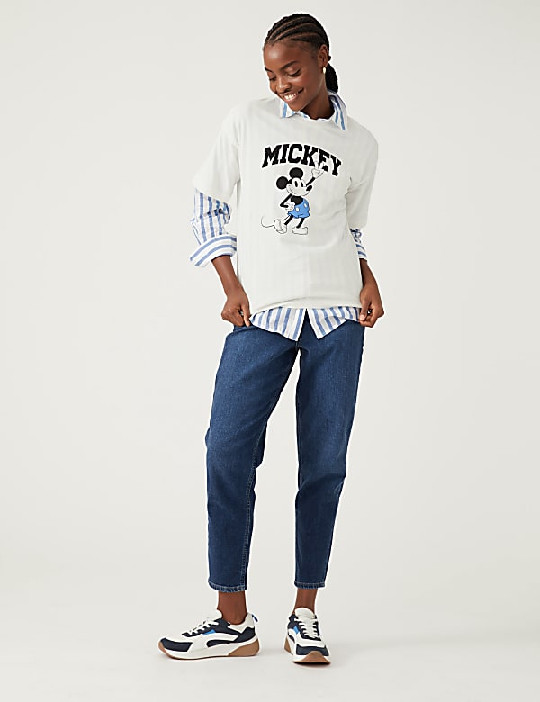 Pure Cotton Mickey Mouse™ Oversized T-Shirt