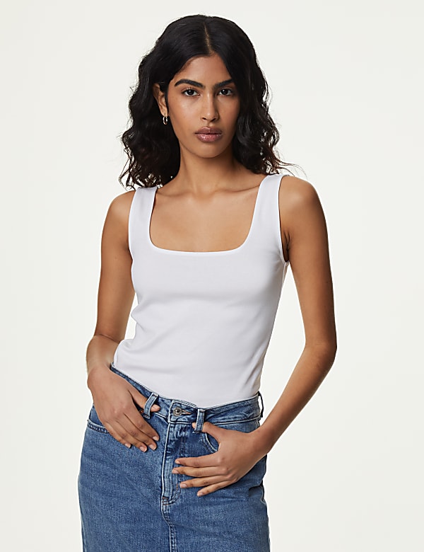 Pure Cotton Fitted Vest
