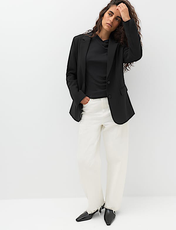 Draped Cowl Neck Going Out Top - KG
