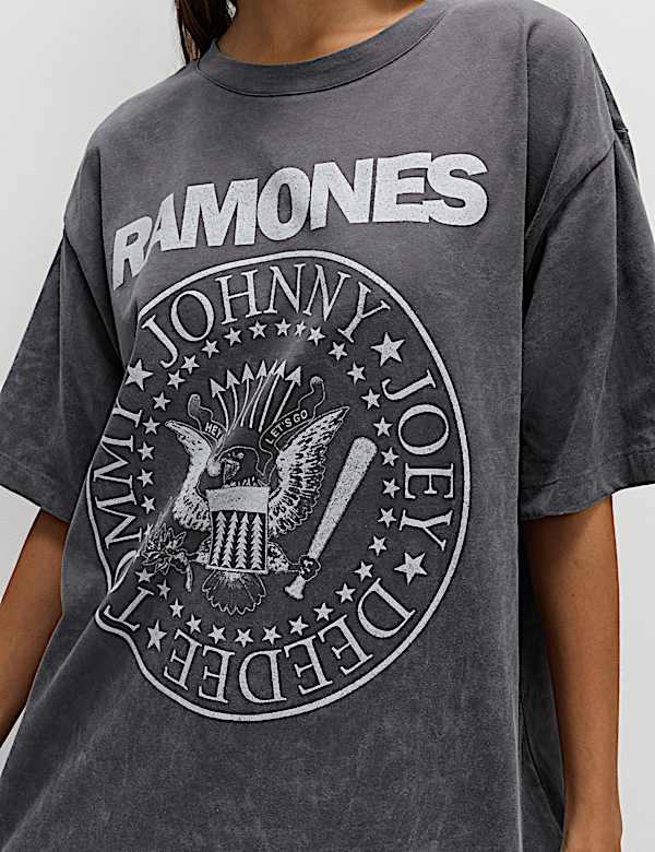 Pure Cotton Oversized Band T-Shirt - CA