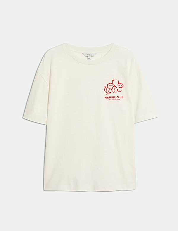 Pure Cotton Graphic Oversized T-Shirt - CY