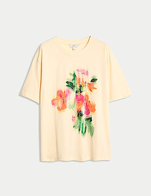 Pure Cotton Graphic Oversized T-Shirt - KG