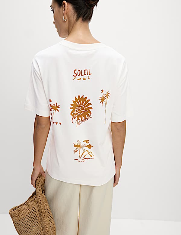 Pure Cotton Graphic Oversized T-Shirt
