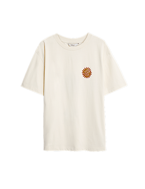 Pure Cotton Graphic Oversized T-Shirt