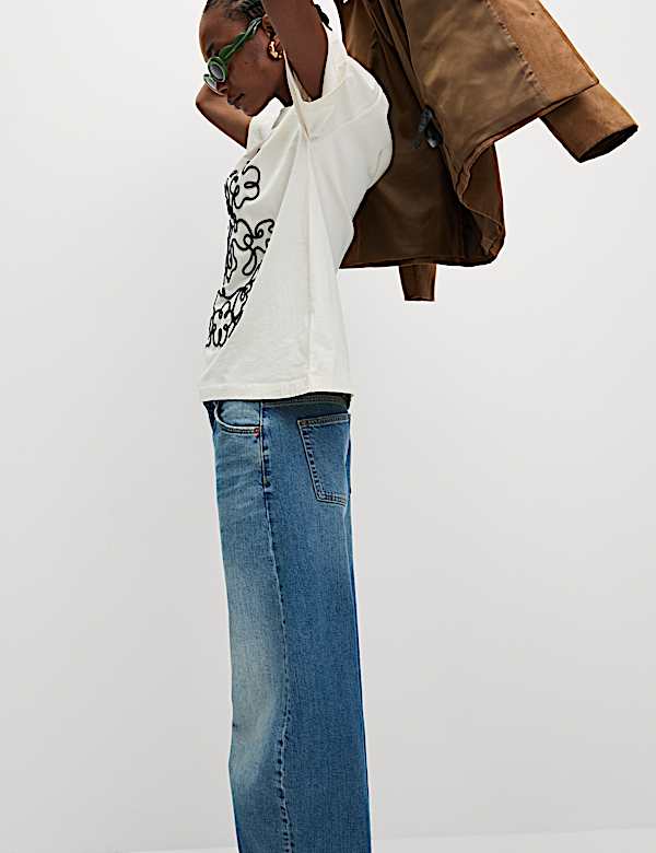 Pure Cotton Graphic Oversized T-Shirt