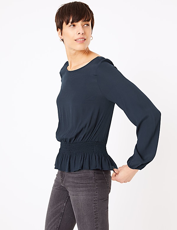Smocked Waist Blouse
