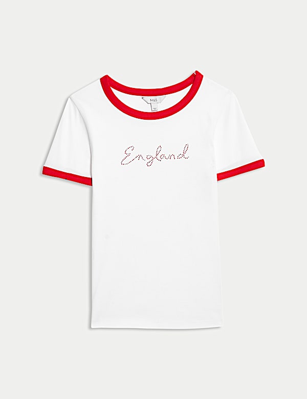 Pure Cotton England Slim Fit Ringer Tee - FI