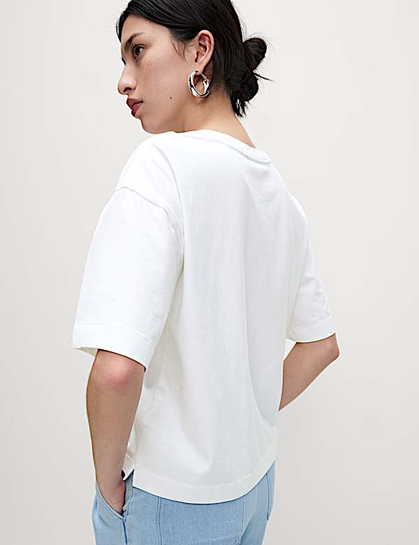 Pure Cotton Embellished T-Shirt