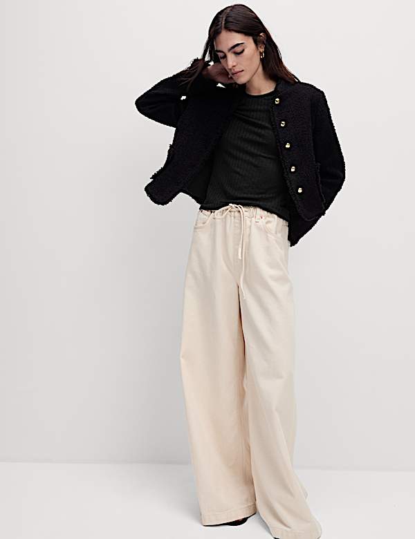 Textured Pointelle T-Shirt - ID