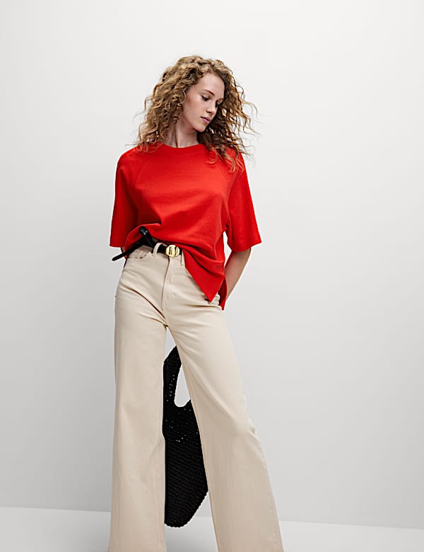 Pure Cotton Relaxed Boxy T-Shirt - PL