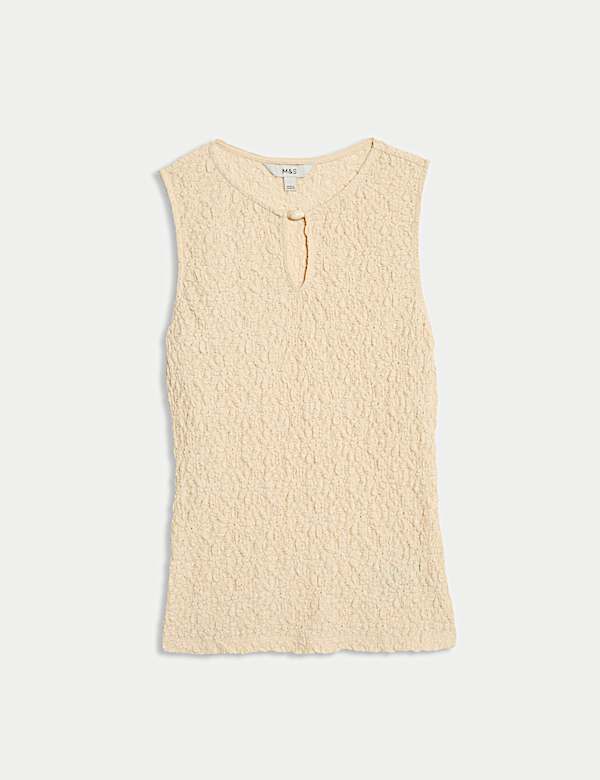 Cotton Rich Textured Vest - CA