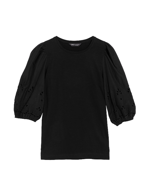 Pure Cotton Broderie Top