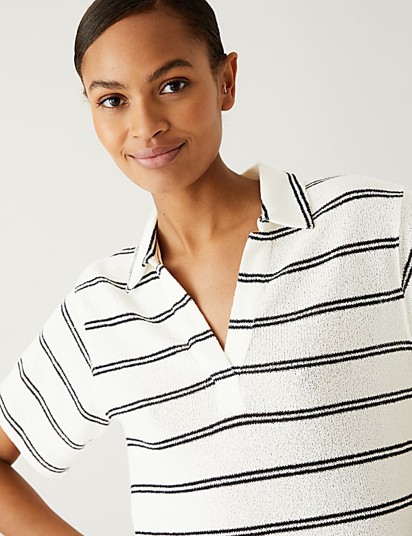 Striped Textured Top