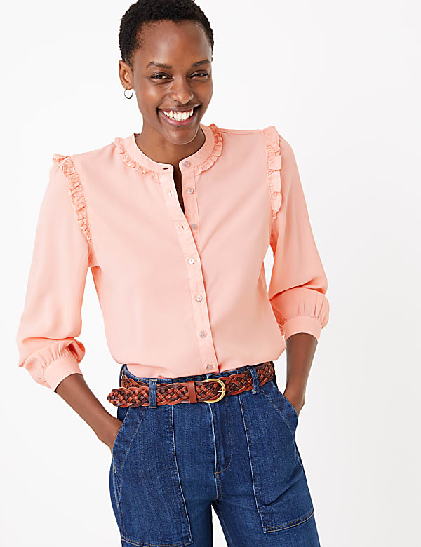 Tencel™ Ruffle Blouse