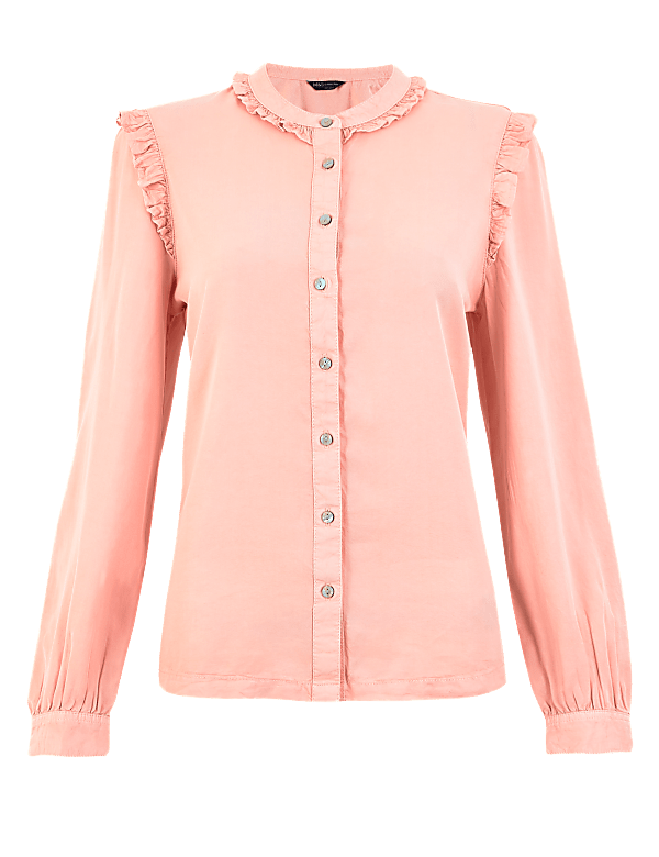 Tencel™ Ruffle Blouse