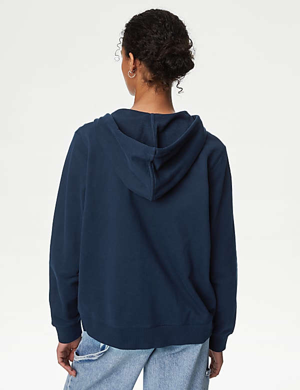 Pure Cotton Zip Up Hoodie